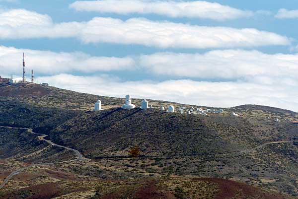 Blick zum Observatorium Izaña