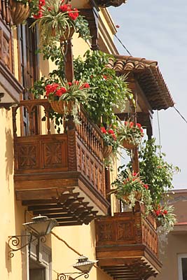 Balkone am Rathaus von Icod de los Vinos - Teneriffa