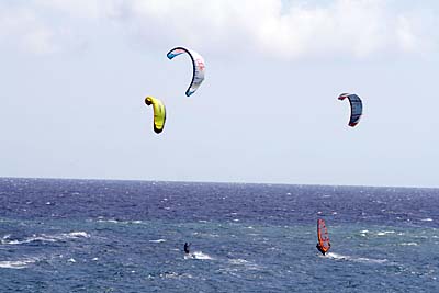 Kitesurfer vor El Médano