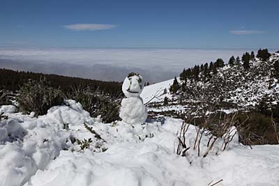 Groß in Mode - Schneemänner am Teide im März 2011 - Teneriffa / Kanaren