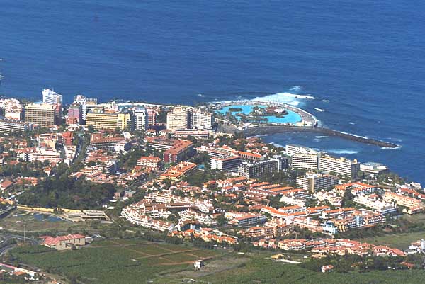 Blick auf Puerto de la Cruz
