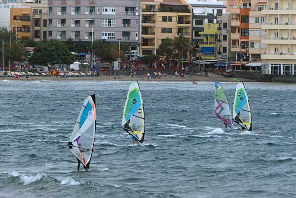 Am Strand von El Medano auf Teneriffa