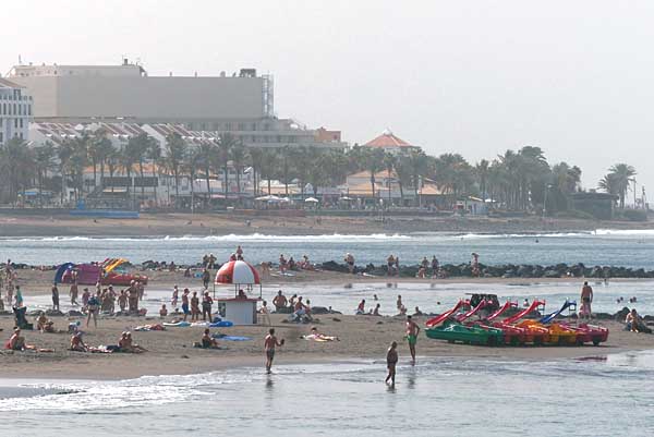 Strand in Playa de las Americas - Teneriffa
