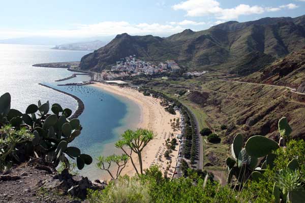 Blick auf denTeresitasstrand