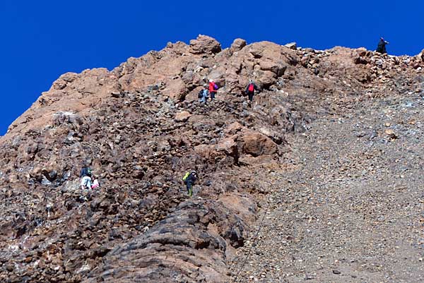 Aufstieg zum Gipfel des Teide
