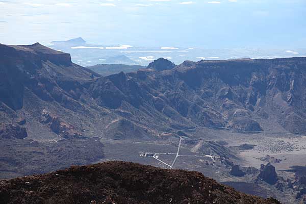 Blick zurück in die Caldera