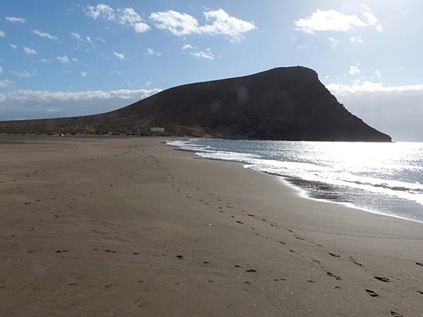 Teneriffa - Playa de la Tejita  mit dem Montana Roja