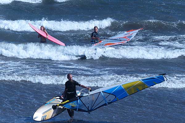 Windsurfer Playa del Médano Teneriffa - Windsurfer Playa del Médano