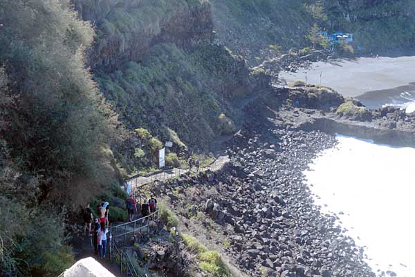 Playa de Bollullo - Weg hinunter zum Strand