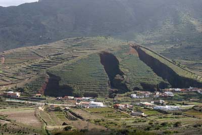 Blick auf El Palmar - Tenogebirge - Teneriffa