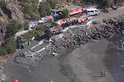 Strandbar an der Playa de las Gaviotas - Teneriffa