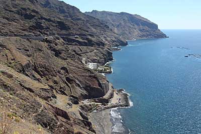 Blick auf die Küste an der Playa de las Gaviotas - Teneriffa