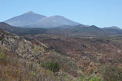 Blick vom Erjos-Pass zum Teide - Teneriffa