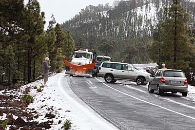 Schneeplug am Teide im März 2011 - Teneriffa / Kanaren