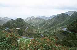 Straße nach San Andres im Anagagebirge