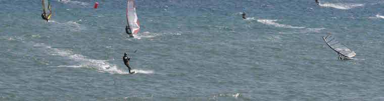 Teneriffa Kitesurfen am Strand von El Medano
