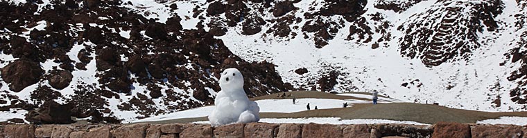 Teneriffa - Schnee in den Canadas